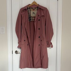 Burberry London Women's Mauve Trench Rain Coat